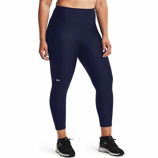 Plus Size Under Armour HeatGear® No-Slip High-Waisted 7/8 Ankle Leggings Midnight Navy 1 Plus Size Under Armour HeatGear® No-Slip High-Waisted 7/8 Ankle Leggings Midnight Navy