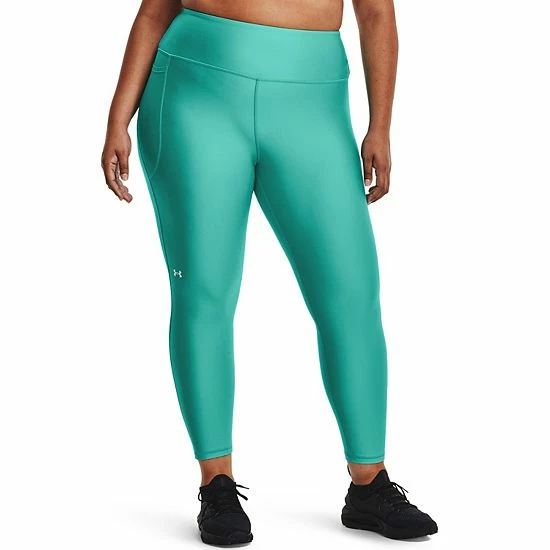 Plus Size Under Armour HeatGear® No-Slip High-Waisted 7/8 Ankle Leggings Midnight Navy 3 Plus Size Under Armour HeatGear® No-Slip High-Waisted 7/8 Ankle Leggings Midnight Navy - Image 3