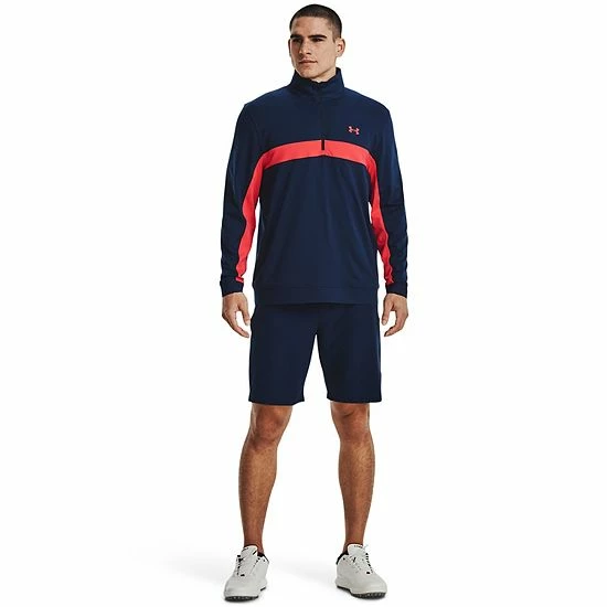 Men's Under Armour Storm Colorblock Mid-Layer Half-Zip Golf Pullover Top Academy White 5 Men's Under Armour Storm Colorblock Mid-Layer Half-Zip Golf Pullover Top Academy White - Image 5