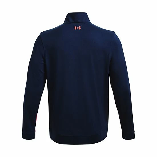Men's Under Armour Storm Colorblock Mid-Layer Half-Zip Golf Pullover Top Academy White 7 Men's Under Armour Storm Colorblock Mid-Layer Half-Zip Golf Pullover Top Academy White - Image 7