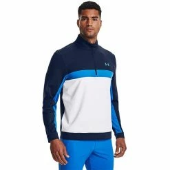 Men's Under Armour Storm Colorblock Mid-Layer Half-Zip Golf Pullover Top Academy White 18 Men's Under Armour Storm Colorblock Mid-Layer Half-Zip Golf Pullover Top Academy White -Under Armour SHOP unnamed file 8166