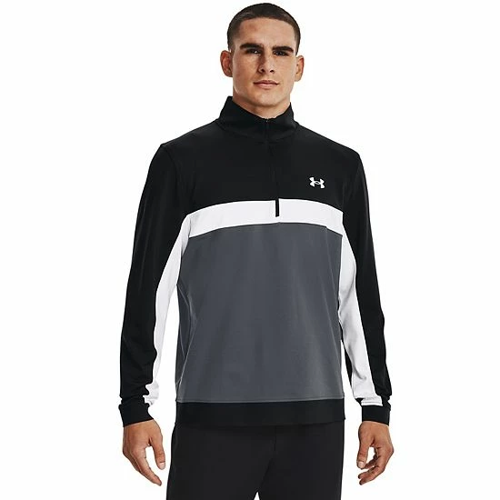 Men's Under Armour Storm Colorblock Mid-Layer Half-Zip Golf Pullover Top Academy White 11 Men's Under Armour Storm Colorblock Mid-Layer Half-Zip Golf Pullover Top Academy White - Image 11
