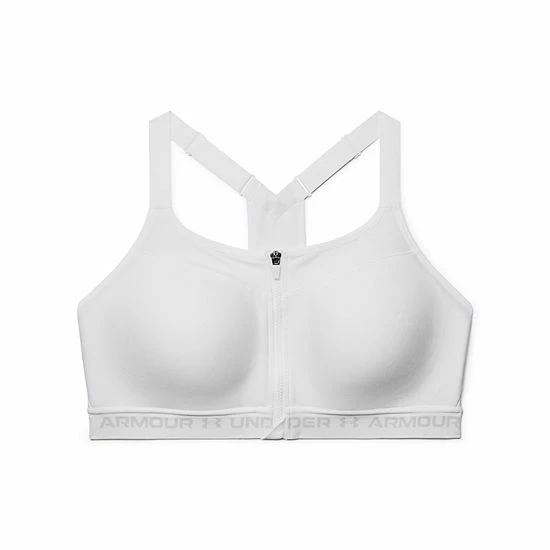 Plus Size Under Armour Crossback Zip-Front Sports Bra Black 2 Plus Size Under Armour Crossback Zip-Front Sports Bra Black - Image 2