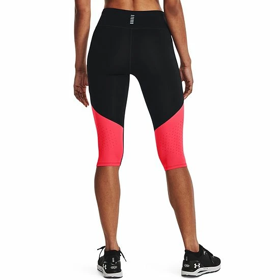 Women's Under Armour Fly Fast 3.0 Speed Capri Leggings Black 2 Women's Under Armour Fly Fast 3.0 Speed Capri Leggings Black - Image 2