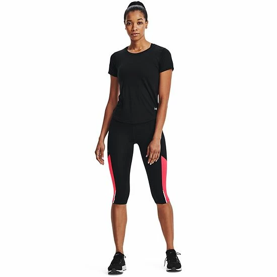 Women's Under Armour Fly Fast 3.0 Speed Capri Leggings Black 3 Women's Under Armour Fly Fast 3.0 Speed Capri Leggings Black - Image 3