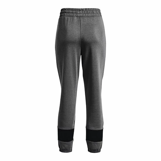 Women's Under Armour Rival Terry Colorblock Joggers Jet Gray 6 Women's Under Armour Rival Terry Colorblock Joggers Jet Gray - Image 6