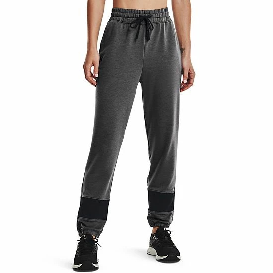 Women's Under Armour Rival Terry Colorblock Joggers Jet Gray 8 Women's Under Armour Rival Terry Colorblock Joggers Jet Gray - Image 8