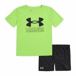 Baby Boy Under Armour Logo Graphic Tee & Speckled Shorts Set