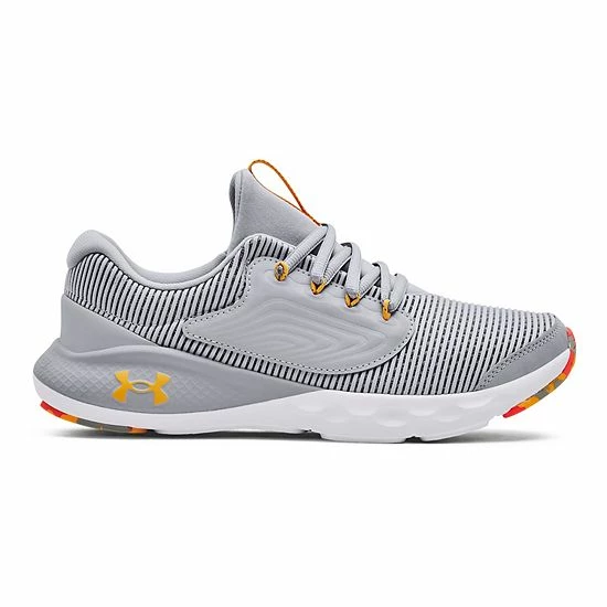 Under Armour Charged Vantage 2 Grade School Kids' Shoes Gray Gold 7 Under Armour Charged Vantage 2 Grade School Kids' Shoes Gray Gold - Image 7