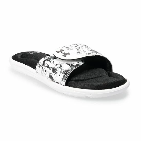 Under Armour Ignite IX Women's Slide Sandals Black Metallic Ore 19 Under Armour Ignite IX Women's Slide Sandals Black Metallic Ore - Image 19