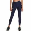 Women's Under Armour HeatGear® Colorblock Panel Ankle Leggings Black Brilliance Pink