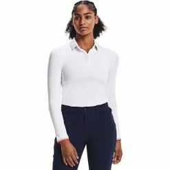 Women's Under Armour Zinger Long-Sleeve Polo Midnight Navy