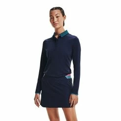 Women's Under Armour Zinger Long-Sleeve Polo Midnight Navy 15 Women's Under Armour Zinger Long-Sleeve Polo Midnight Navy -Under Armour SHOP unnamed file 8317