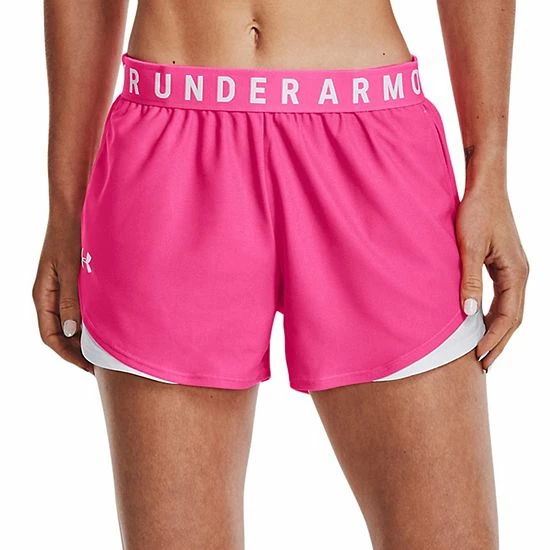 Women's Under Armour Play Up 3.0 Shorts Retro Pink White 11 Women's Under Armour Play Up 3.0 Shorts Retro Pink White - Image 11