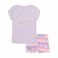 Girls 4-6x Under Armour Script Heart Tee & Shorts Set