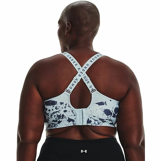 Plus Size Under Armour Infinity Printed High-impact Sports Bra Black Rose 2 Plus Size Under Armour Infinity Printed High-impact Sports Bra Black Rose - Image 2