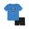 Boys 4-7 Under Armour Sleek Baseball Graphic Tee & Shorts Set Victory Blue