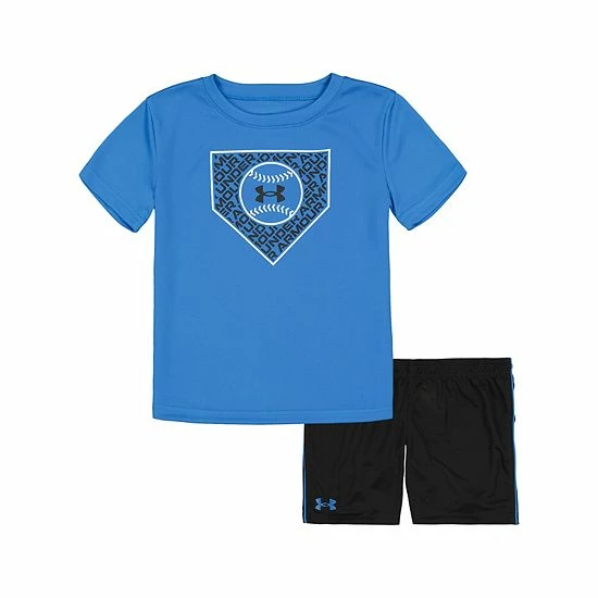Boys 4-7 Under Armour Sleek Baseball Graphic Tee & Shorts Set Victory Blue 4 Boys 4-7 Under Armour Sleek Baseball Graphic Tee & Shorts Set Victory Blue - Image 4