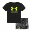 Boys 4-7 Under Armour Liquid Big Logo Graphic Tee & Shorts Set Black