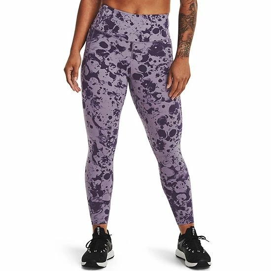 Women's Under Armour Meridian Print Ankle Leggings Black Rose 1 Women's Under Armour Meridian Print Ankle Leggings Black Rose