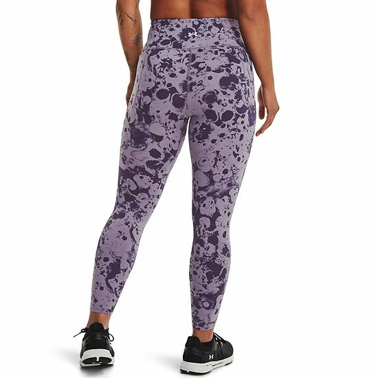 Women's Under Armour Meridian Print Ankle Leggings Black Rose 2 Women's Under Armour Meridian Print Ankle Leggings Black Rose - Image 2