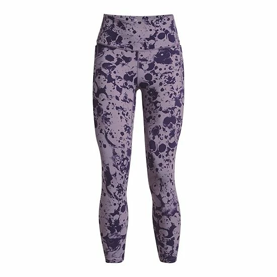 Women's Under Armour Meridian Print Ankle Leggings Black Rose 5 Women's Under Armour Meridian Print Ankle Leggings Black Rose - Image 5