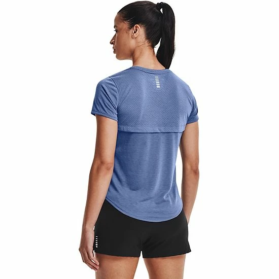 Women's Under Armour Streaker Run Tee Neptune 2 Women's Under Armour Streaker Run Tee Neptune - Image 2