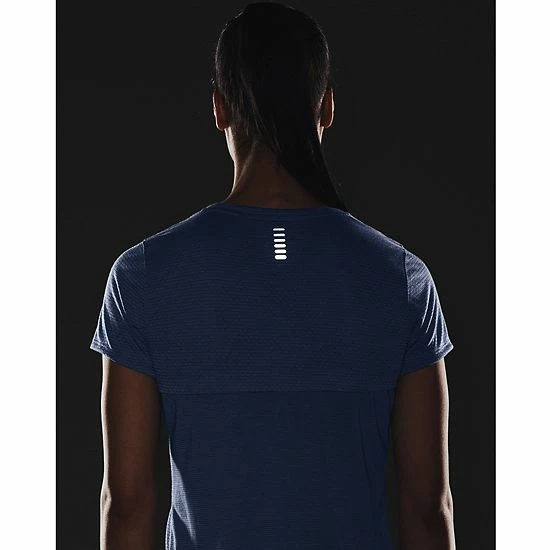 Women's Under Armour Streaker Run Tee Neptune 6 Women's Under Armour Streaker Run Tee Neptune - Image 6