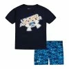 Baby Boy Under Armour Graphic Tee & Palm Camo Shorts Set