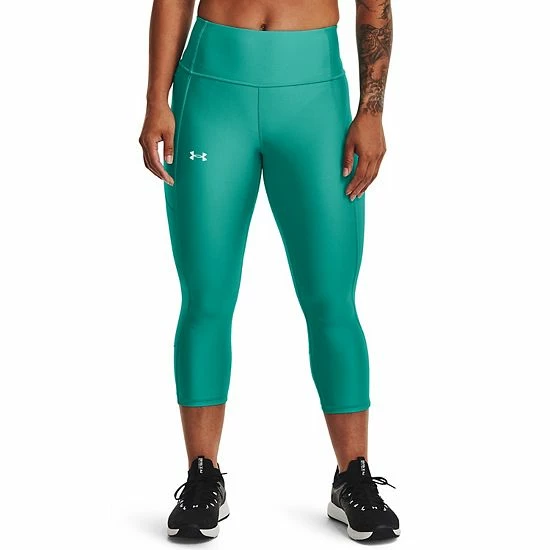 Women's Under Armour HeatGear® High-Waisted Capri Leggings Neptune 1 Women's Under Armour HeatGear® High-Waisted Capri Leggings Neptune