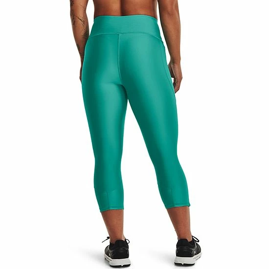 Women's Under Armour HeatGear® High-Waisted Capri Leggings Neptune 2 Women's Under Armour HeatGear® High-Waisted Capri Leggings Neptune - Image 2