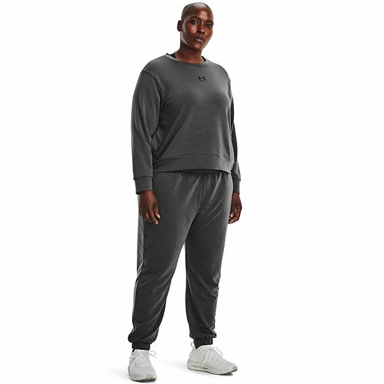 Plus Size Under Armour Rival Terry Joggers Tourmaline Teal 3 Plus Size Under Armour Rival Terry Joggers Tourmaline Teal - Image 3