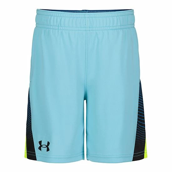 Boys 4-7 Under Armour Digital Warp Fade Basketball Shorts Fresco Blue 1 Boys 4-7 Under Armour Digital Warp Fade Basketball Shorts Fresco Blue
