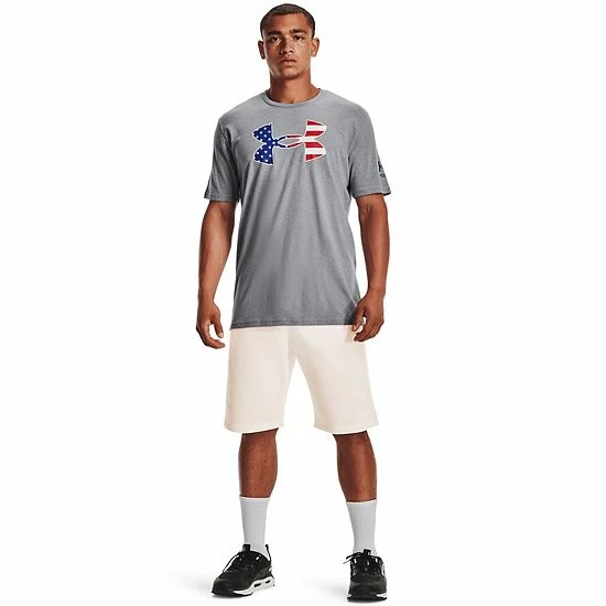 Big & Tall Under Armour Freedom Big Logo Tee Steel 3 Big & Tall Under Armour Freedom Big Logo Tee Steel - Image 3