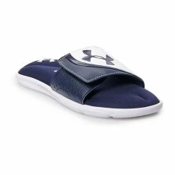 Under Armour Ignite VI Kids' Slide Sandals White Midnight Navy -Under Armour SHOP unnamed file 8822