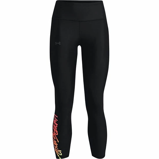 Women's Under Armour HeatGear® Graphic No-Slip Waistband Ankle Leggings Black 7 Women's Under Armour HeatGear® Graphic No-Slip Waistband Ankle Leggings Black - Image 7