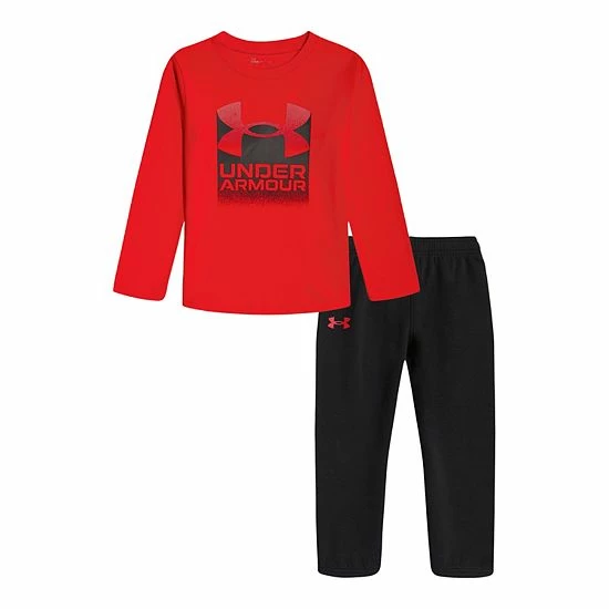 Boys 4-7 Under Armour Red & Black Fadeaway Long Sleeve Graphic Tee & Jogger Pants Set 1 Boys 4-7 Under Armour Red & Black Fadeaway Long Sleeve Graphic Tee & Jogger Pants Set