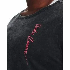 Plus Size Under Armour Long Line Short Sleeve Tee Black Penta Pink -Under Armour SHOP unnamed file 8953