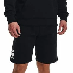 Men's Under Armour Rival Fleece Signature Shorts Black