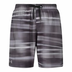 Big & Tall Under Armour Beam Striped 9-inch Volley Shorts Fresco Blue Stripe