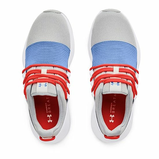 Under Armour Charged Breathe Women's Running Shoes White Iridescent 5 Under Armour Charged Breathe Women's Running Shoes White Iridescent - Image 5