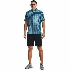 Men's Under Armour Tide Chaser 2.0 Regular-Fit Plaid Performance Button-Down Shirt Deep Sea -Under Armour SHOP unnamed file 9019