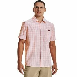 Men's Under Armour Tide Chaser 2.0 Regular-Fit Plaid Performance Button-Down Shirt Deep Sea -Under Armour SHOP unnamed file 9024