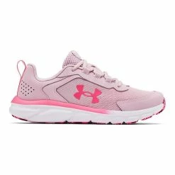 Under Armour Assert 9 Grade School Kids' Running Shoes Gray Wolf