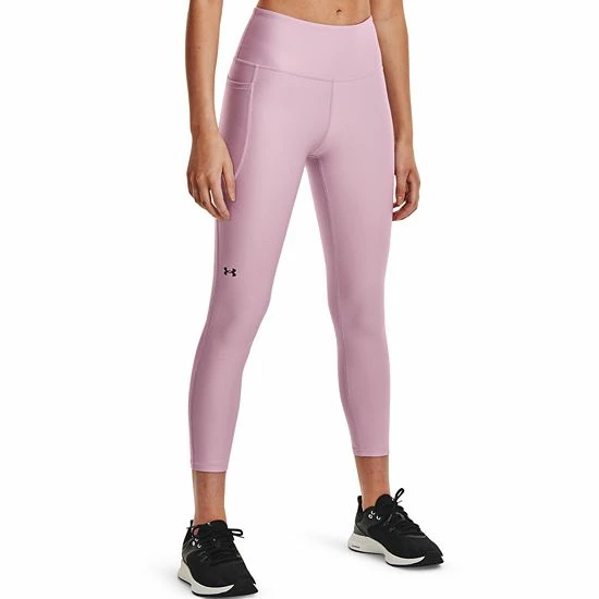 Women's Under Armour HeatGear® No-Slip High-Waisted Ankle Leggings Mauve Pink 8 Women's Under Armour HeatGear® No-Slip High-Waisted Ankle Leggings Mauve Pink - Image 8