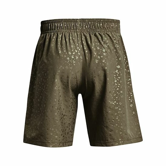 Men's Under Armour Woven Embossed Shorts Red White 8 Men's Under Armour Woven Embossed Shorts Red White - Image 8