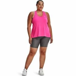 Plus Size Under Armour HeatGear® Bike Shorts Glacier Blue White -Under Armour SHOP unnamed file 9084