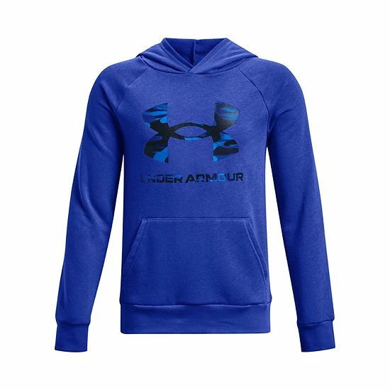 Boys 8-20 Under Armour Big Logo Fill Rival Fleece Hoodie Chicago Blue 17 Boys 8-20 Under Armour Big Logo Fill Rival Fleece Hoodie Chicago Blue - Image 17