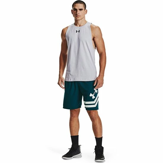 Men's Under Armour Baseline Tank Top Black Red 4 Men's Under Armour Baseline Tank Top Black Red - Image 4