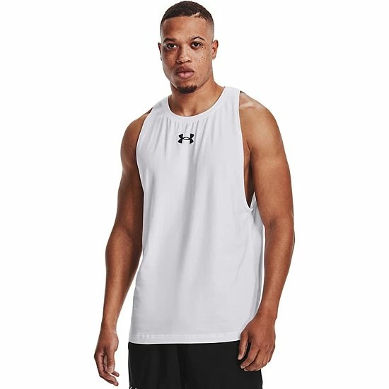 Men's Under Armour Baseline Tank Top Black Red 7 Men's Under Armour Baseline Tank Top Black Red - Image 7